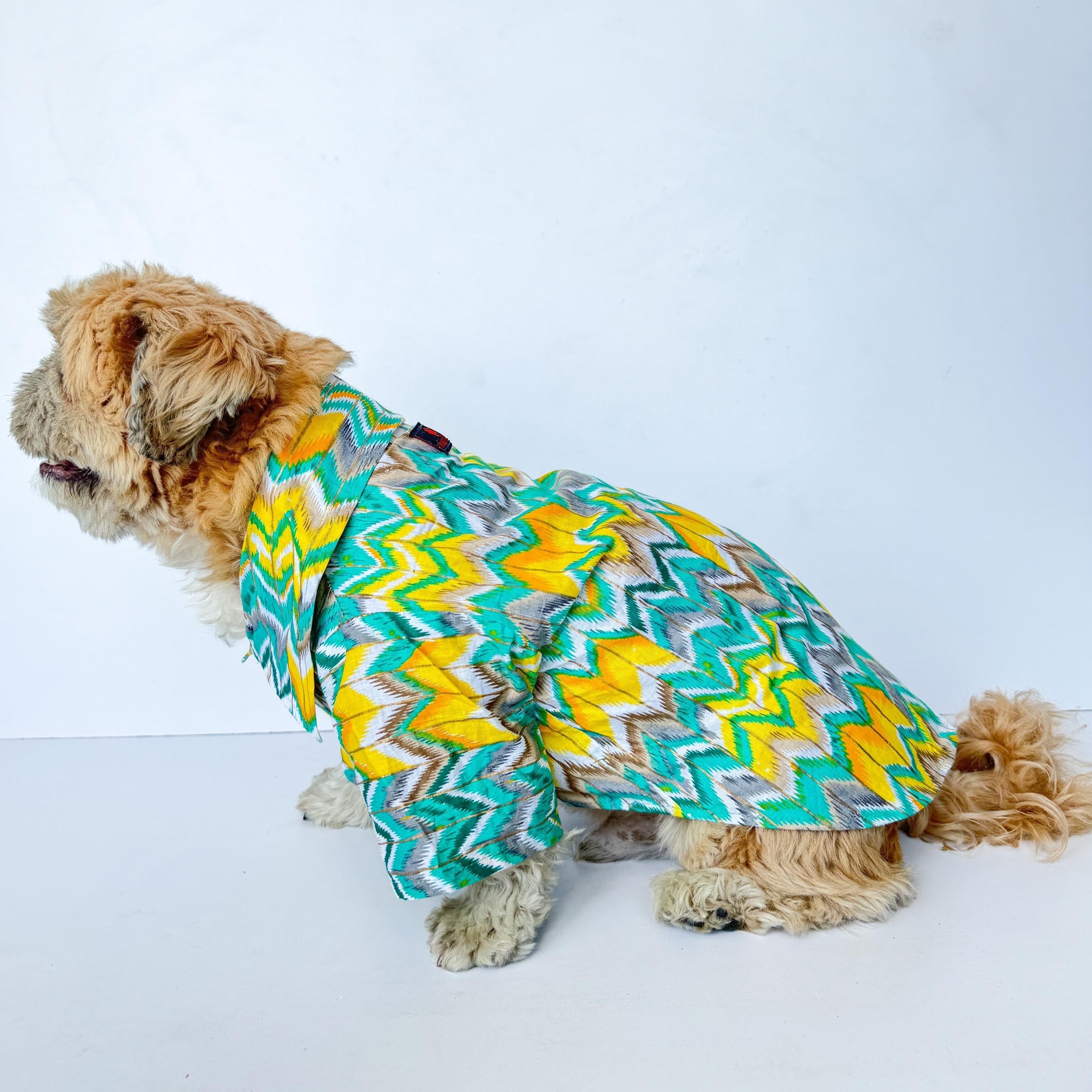Dog Clothes| Zig-Zag kurta Green | Sizes and Colours Available| Claws N Paws
