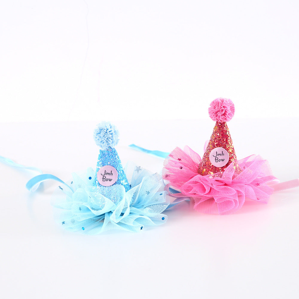 Pet Birthday Glitter Hat