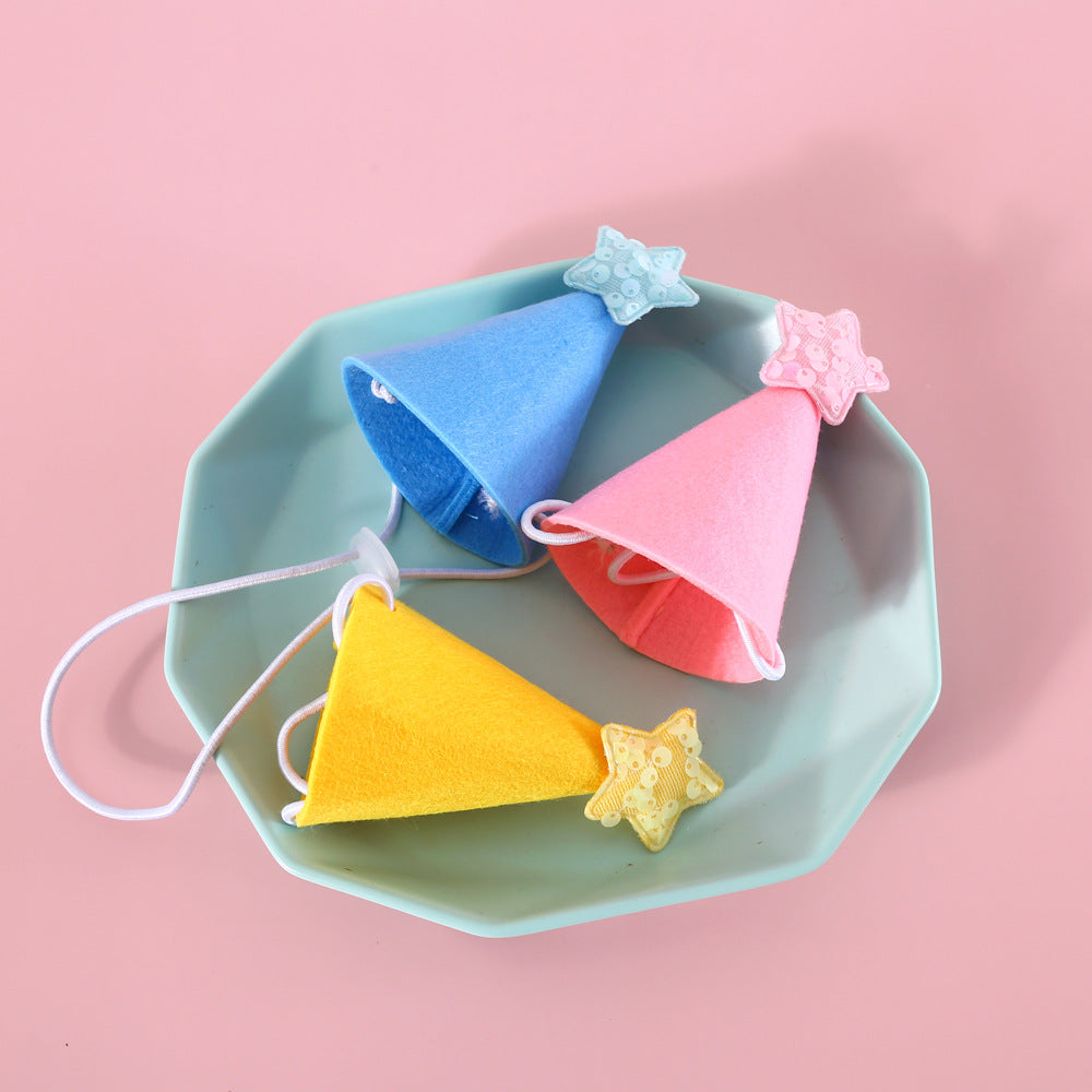 Cute Birthday Bib and Hat Set