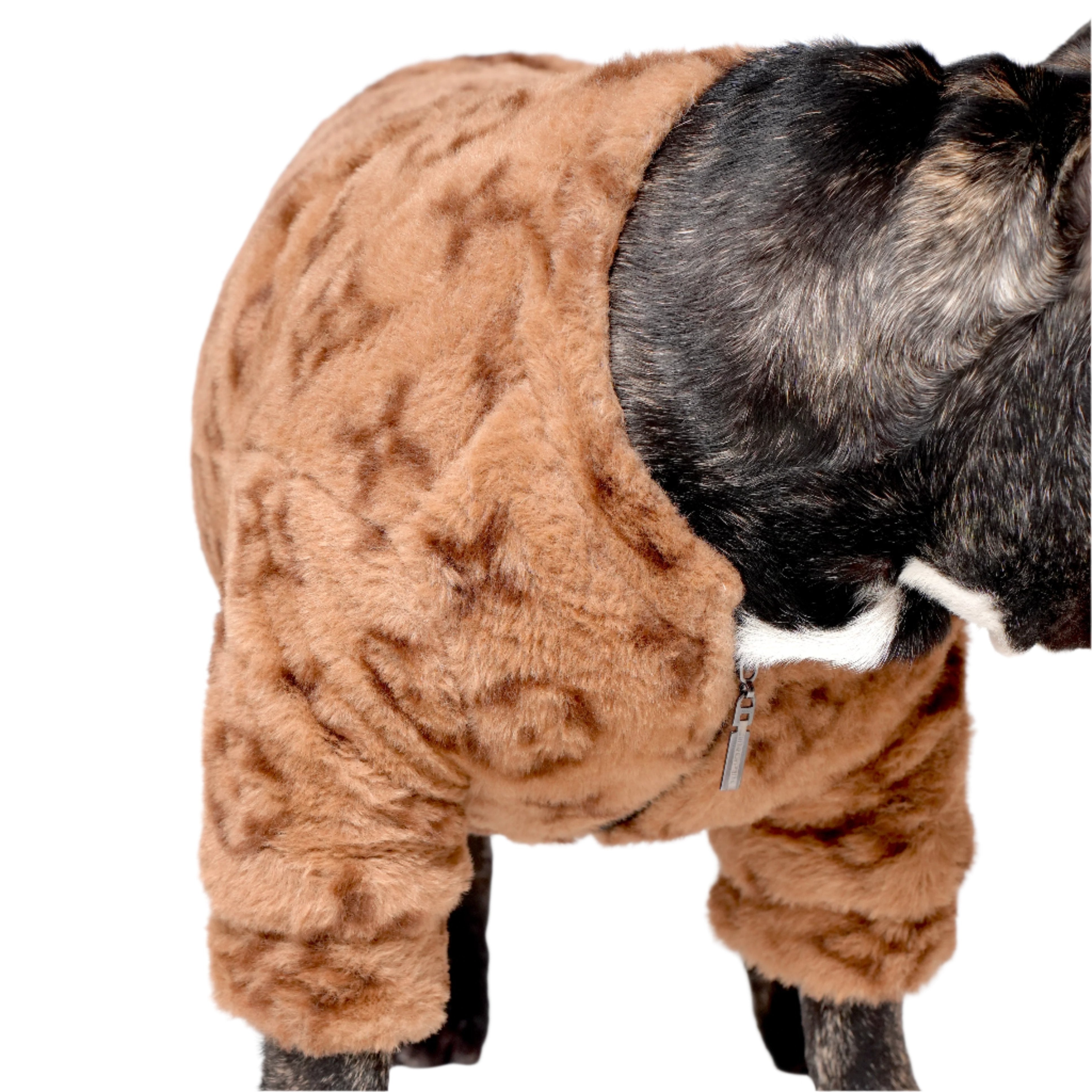 Premium LV Print Faux Fur Jacket