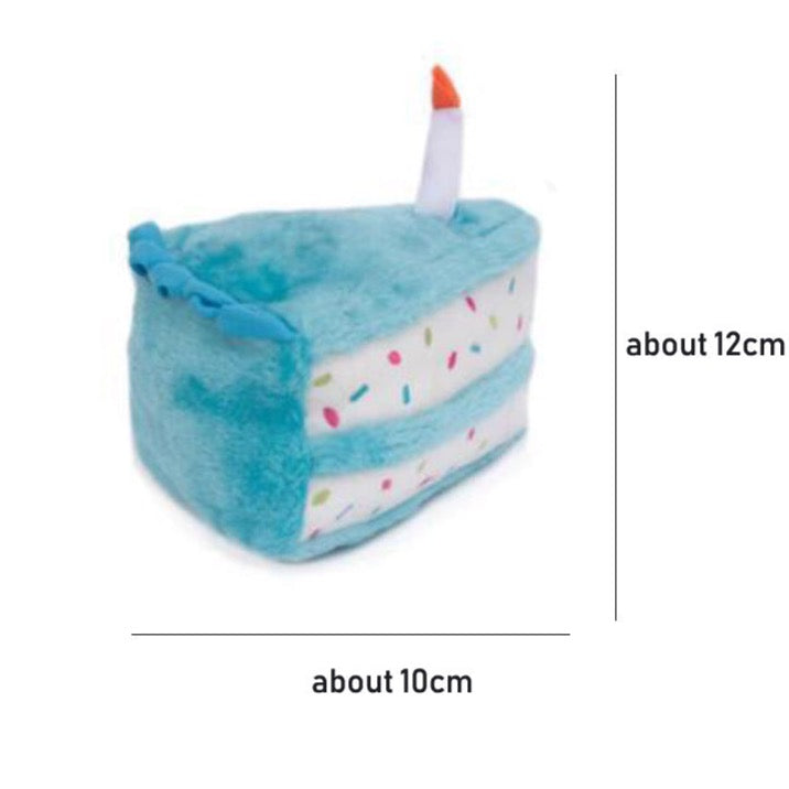 Birthday Cake Slice Squeaky Toy