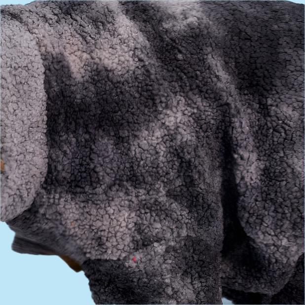 Dual Grey Tone Lamb Wool Coat Jacket