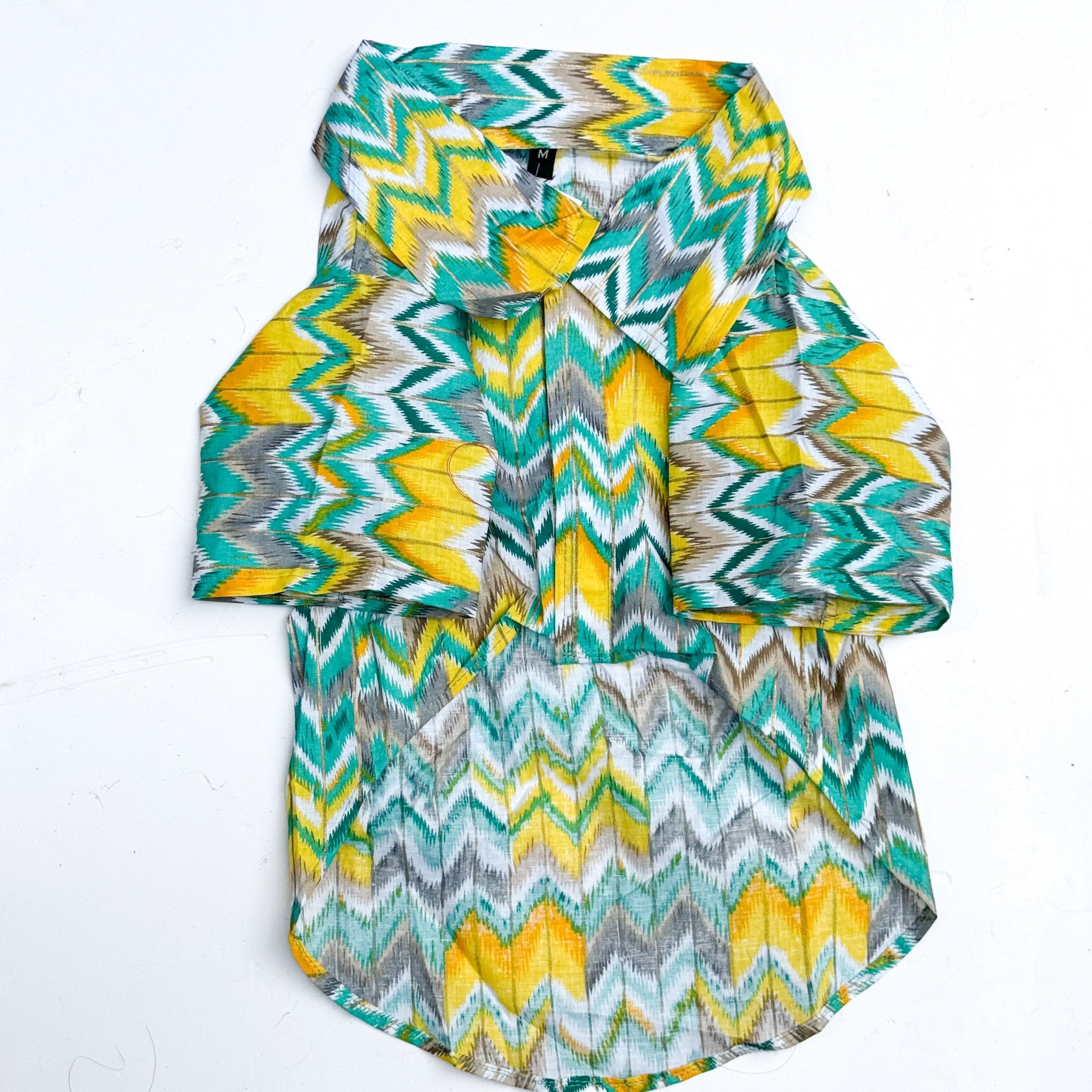 Dog Clothes| Zig-Zag kurta Green | Sizes and Colours Available| Claws N Paws