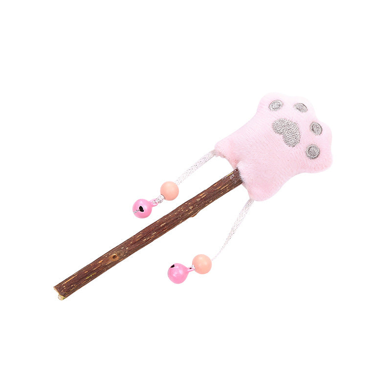 Pink Paw Cat Teaser Stick