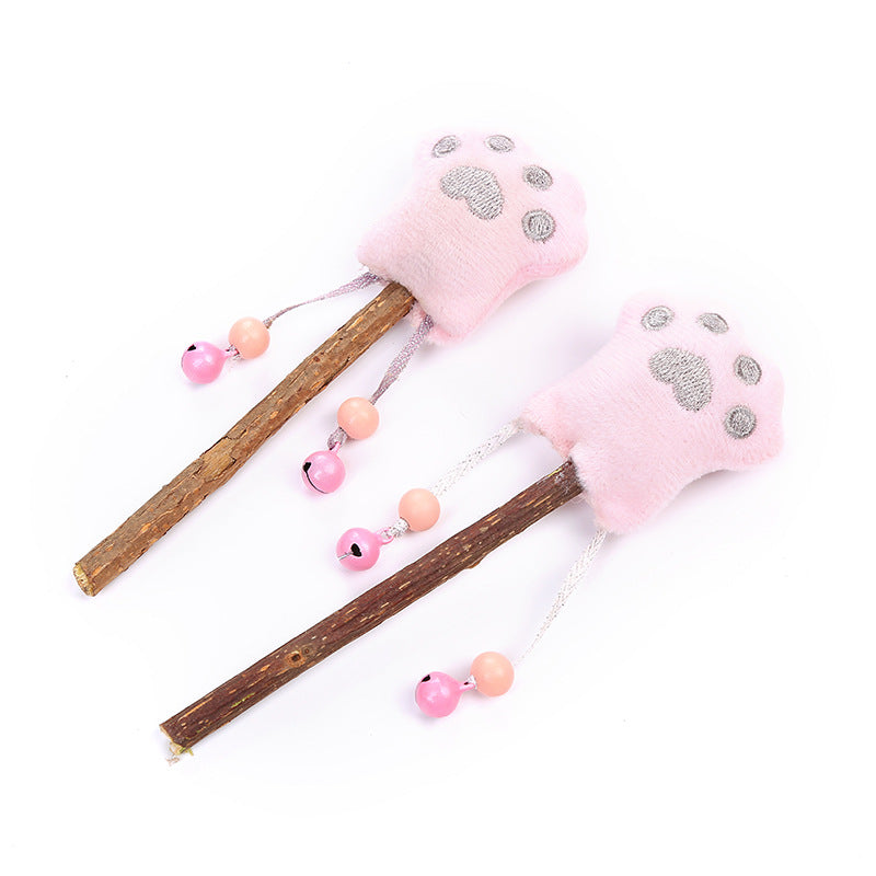 Pink Paw Cat Teaser Stick