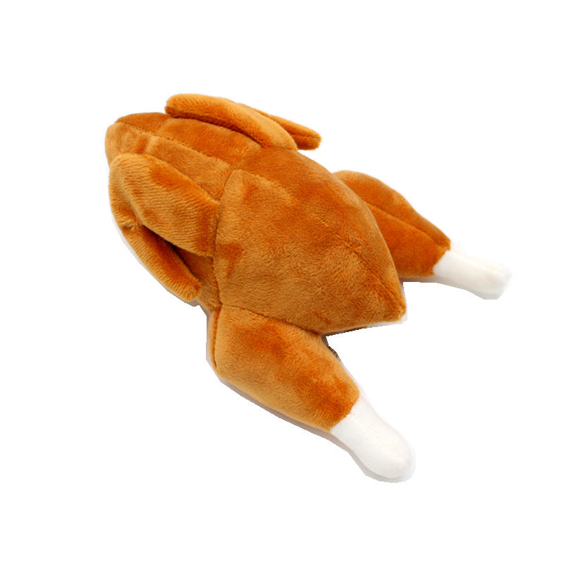 Roasted Chicken Squeaky Plush Toy