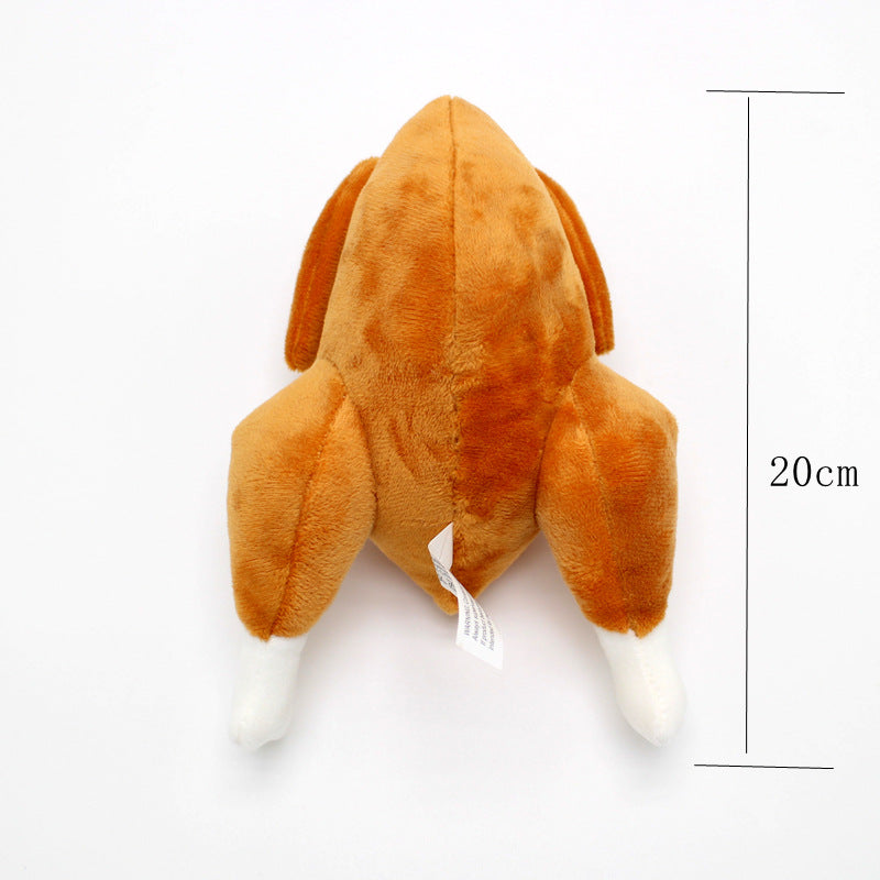 Roasted Chicken Squeaky Plush Toy