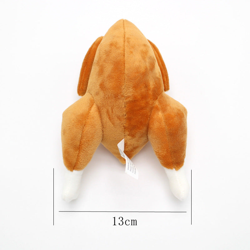 Roasted Chicken Squeaky Plush Toy