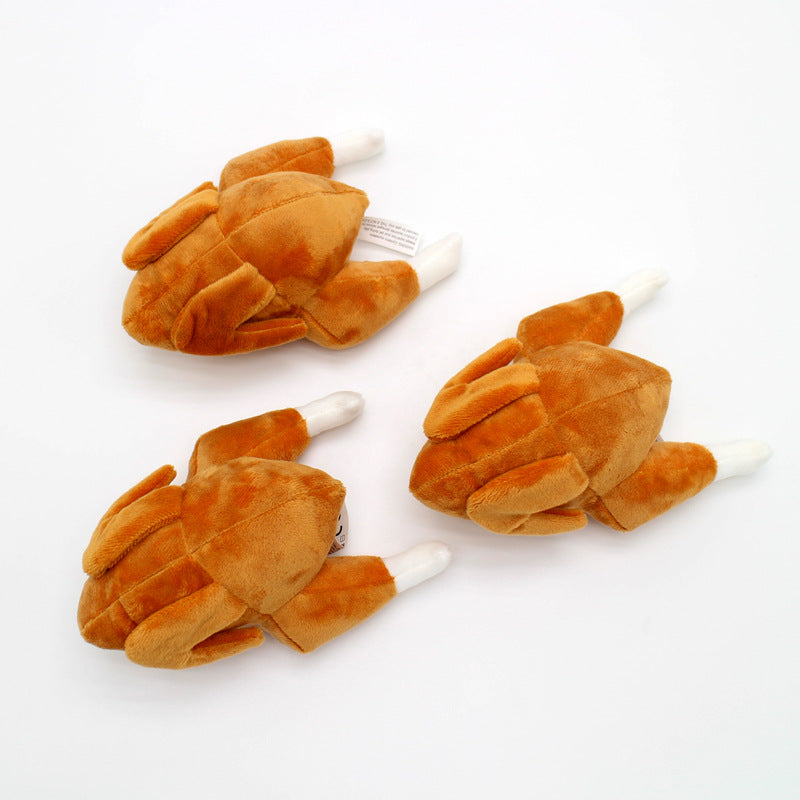 Roasted Chicken Squeaky Plush Toy