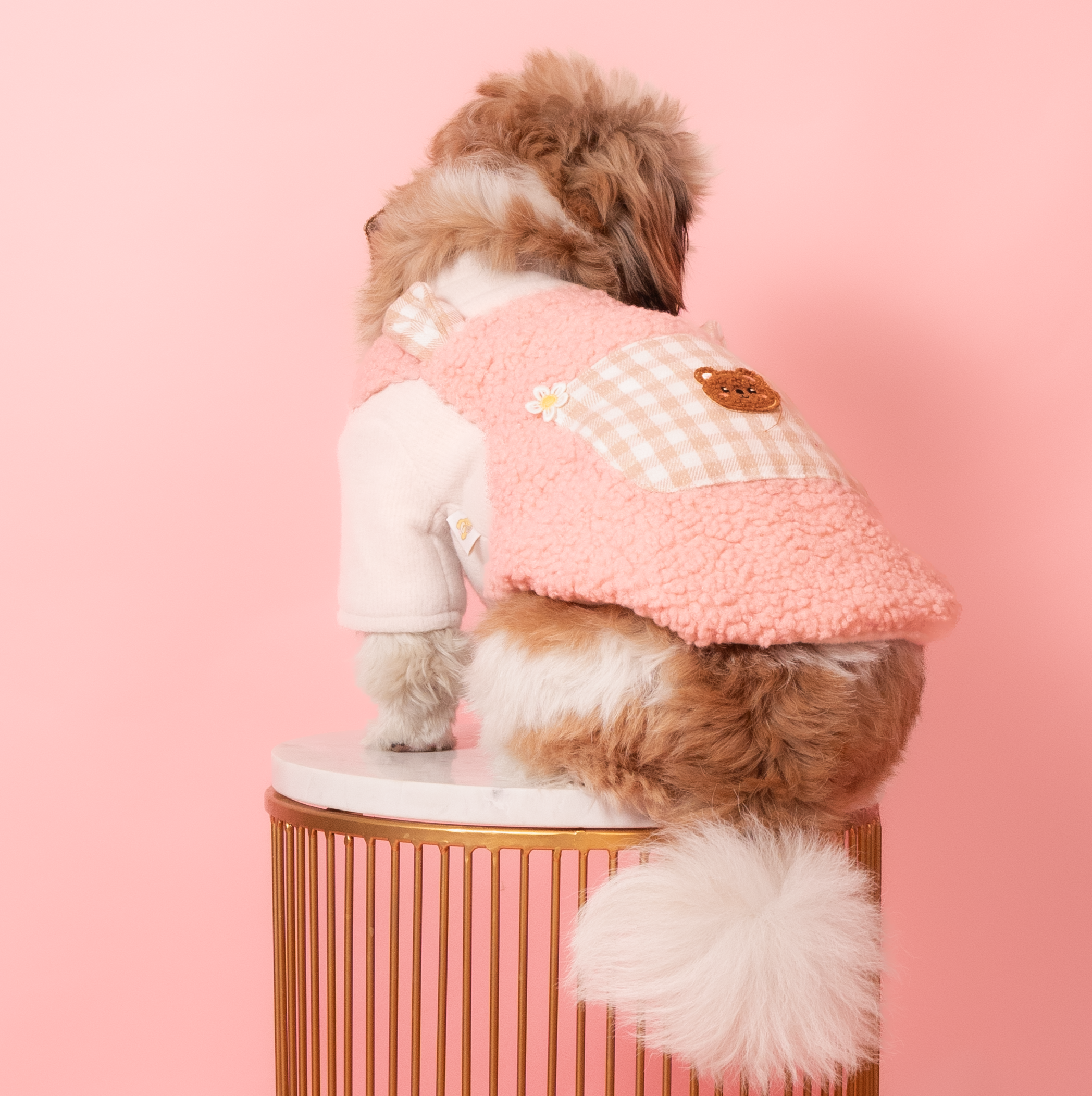 Teddy Fur Sweatshirt with Pocket