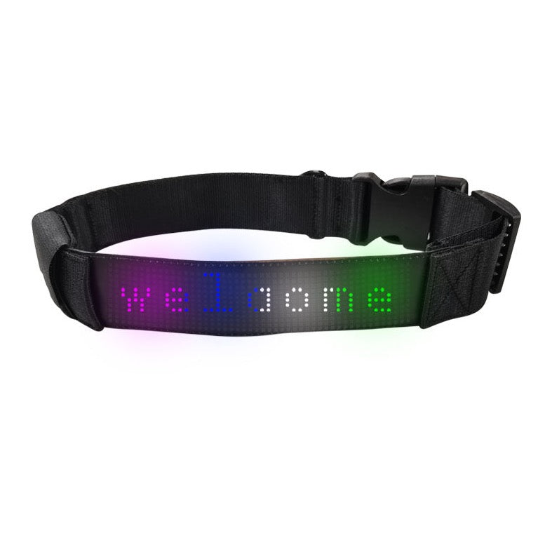 App-controlled DIY Message Pet Light Collar