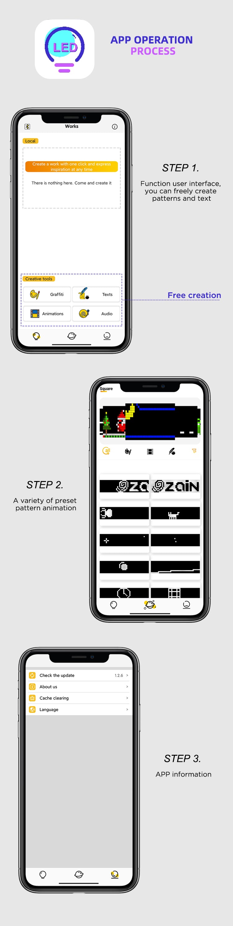 App-controlled DIY Message Pet Light Collar