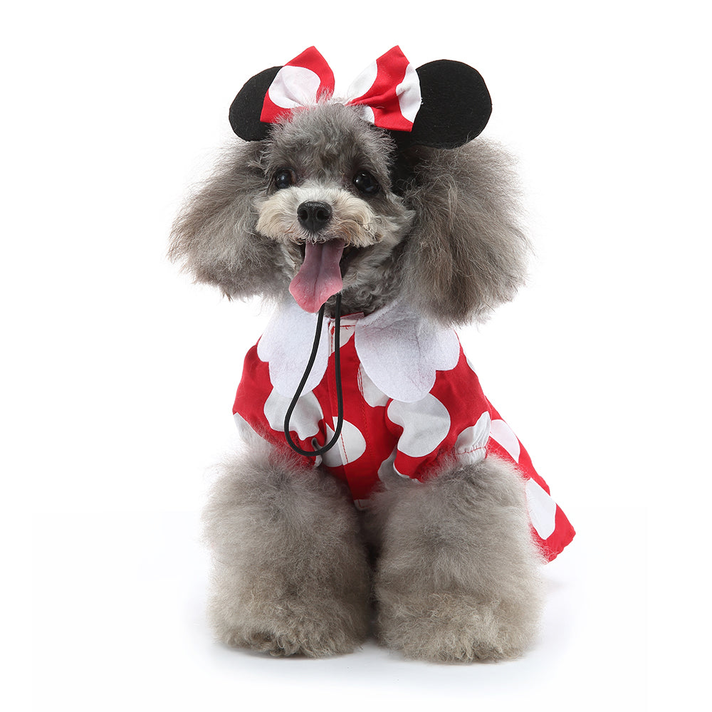Dog Clothes| Pet Minnie Mouse Dress Costume | Sizes and Colours Available| Claws N Paws