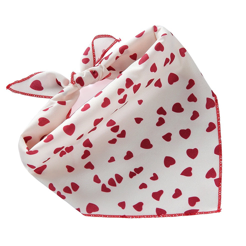 Little Red Hearts Bandana