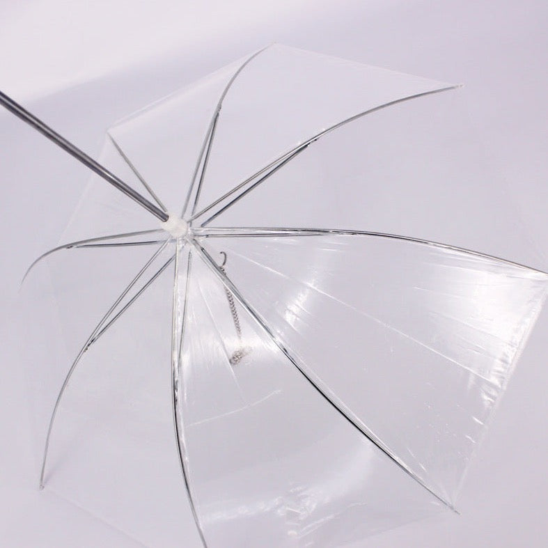 Dog Umbrella| Transparent Portable Umbrella with Built in Pet Leash| Claws N Paws