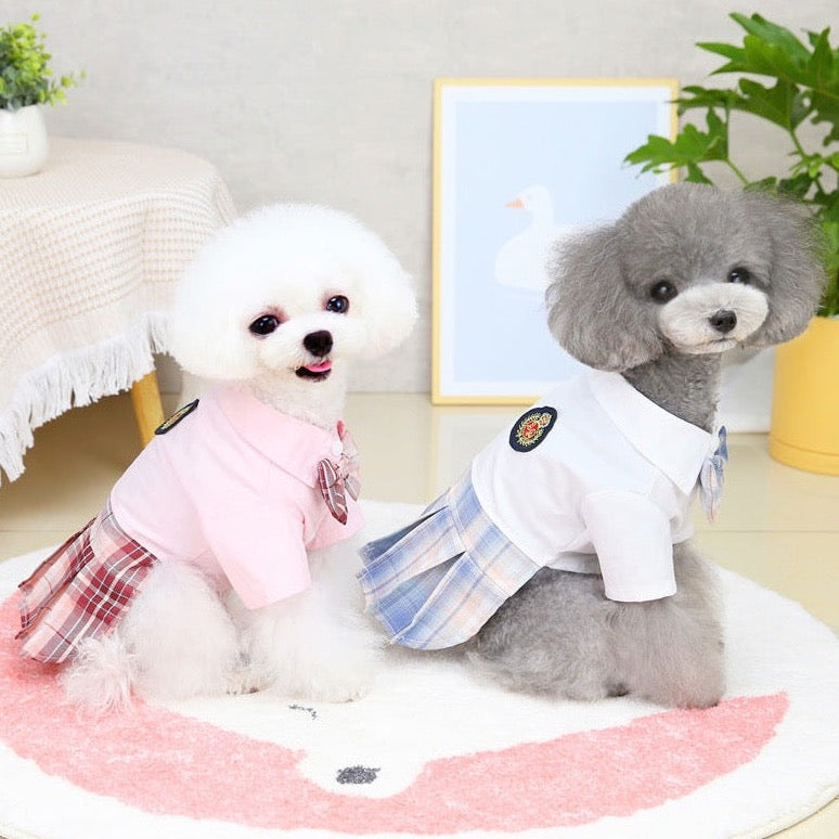 Dog Clothes| JK Style Plaid Dress | Sizes and Colours Available| Claws N Paws