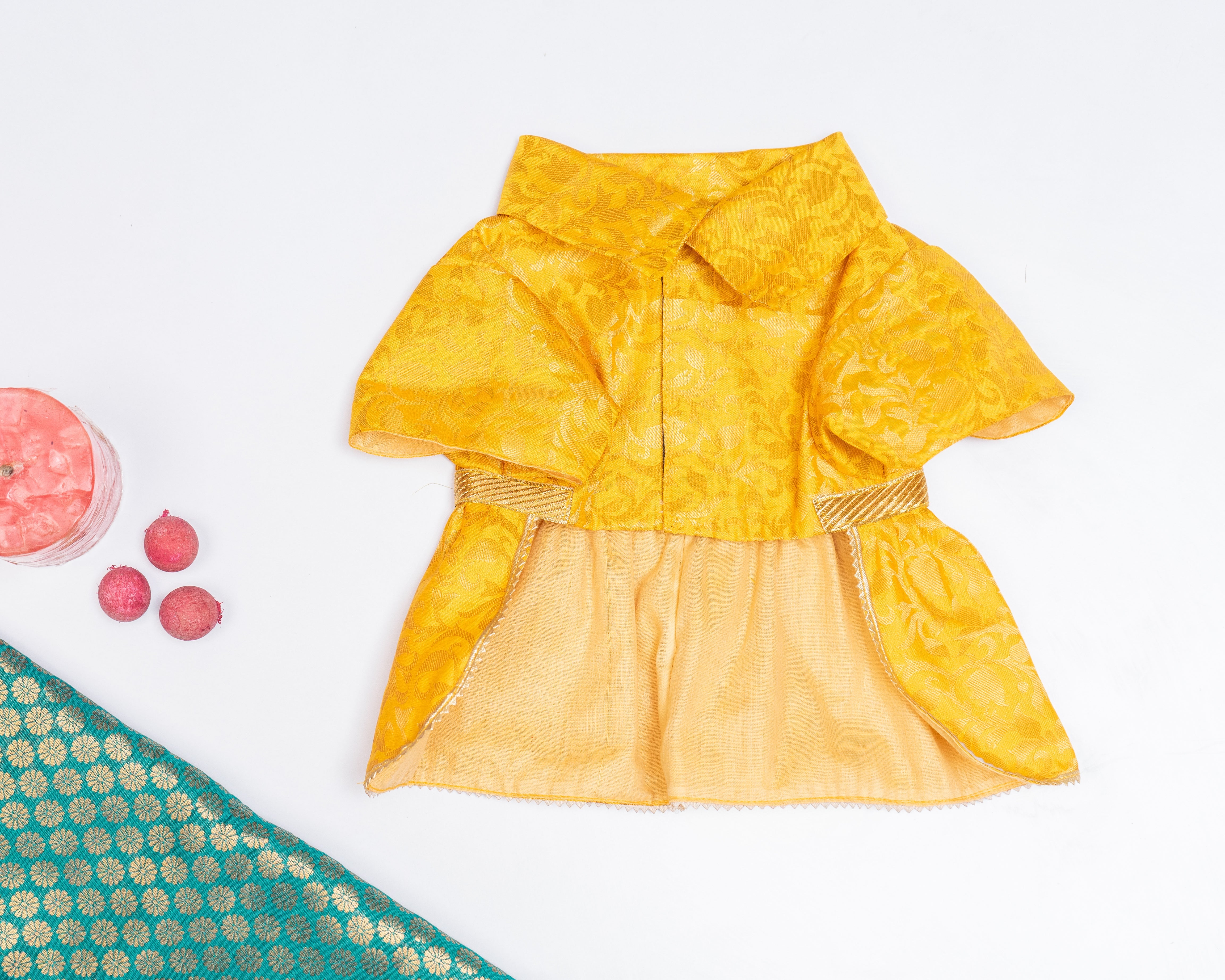 Dog Clothes| Occasion wear Dress Yellow | Sizes and Colours Available| Claws N Paws