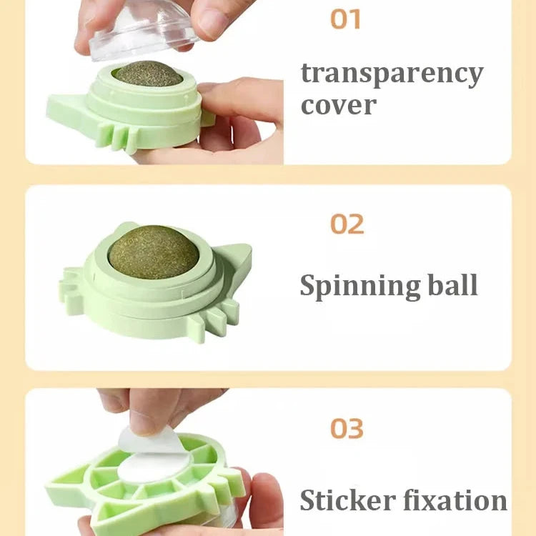 Catnip Lickable Ball – Engaging Fun for Your Cat