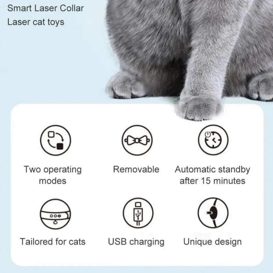 Smart Cat Laser Collar – Interactive Play for Your Cat