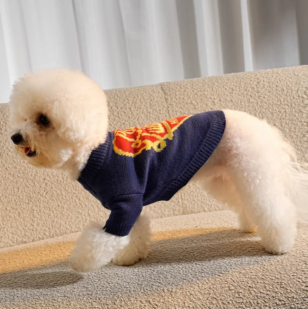 LV Navy Blue Knitted Sweater