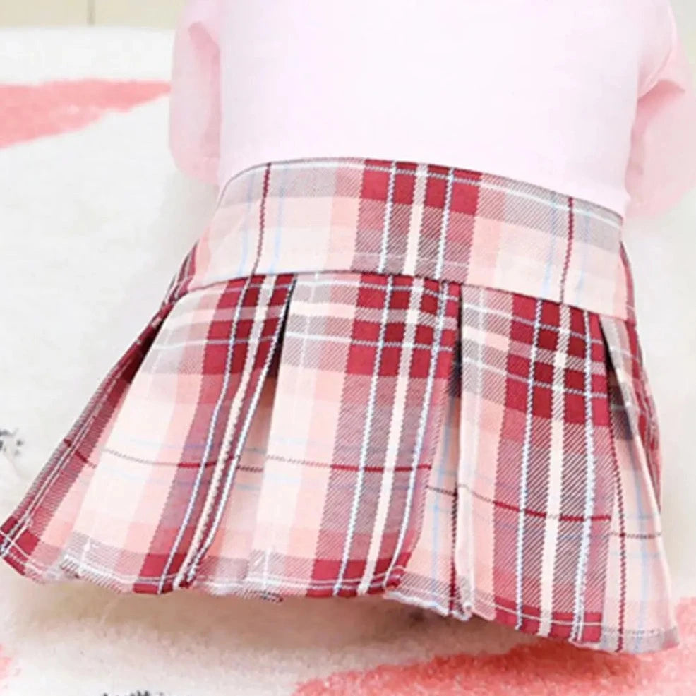 Dog Clothes| JK Style Plaid Dress | Sizes and Colours Available| Claws N Paws