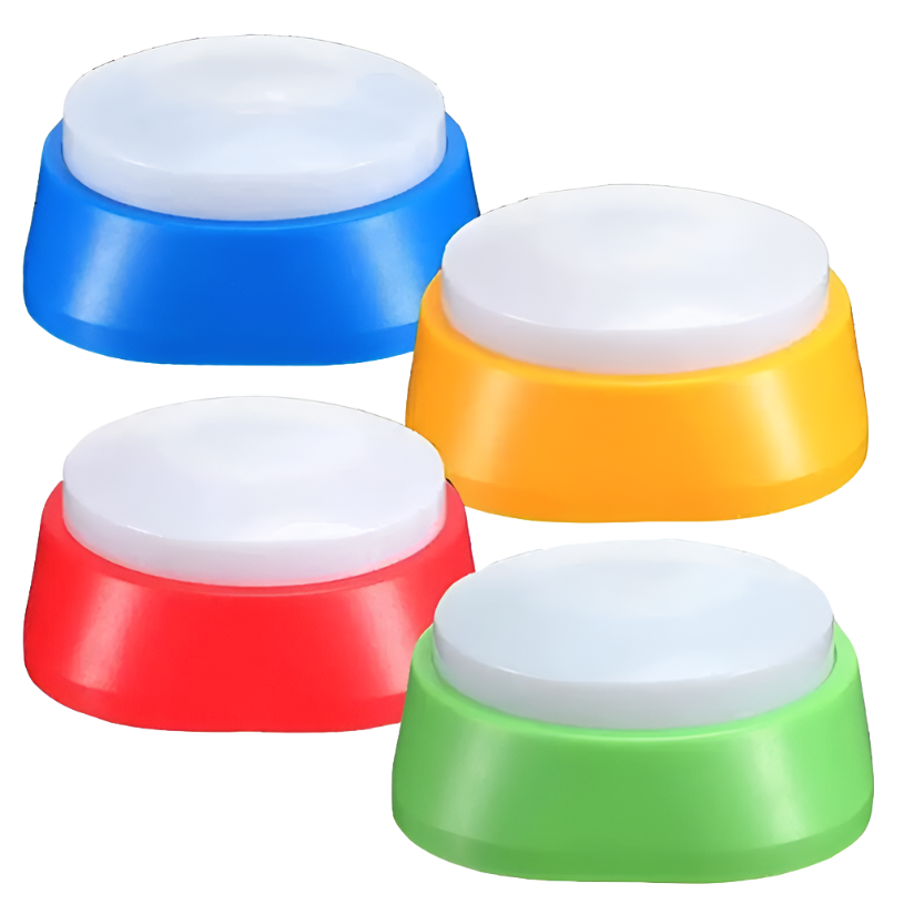 Dog and Cat Voice Trainer – Voice Recording Talking Button Pet Trainers (Pack of 4)