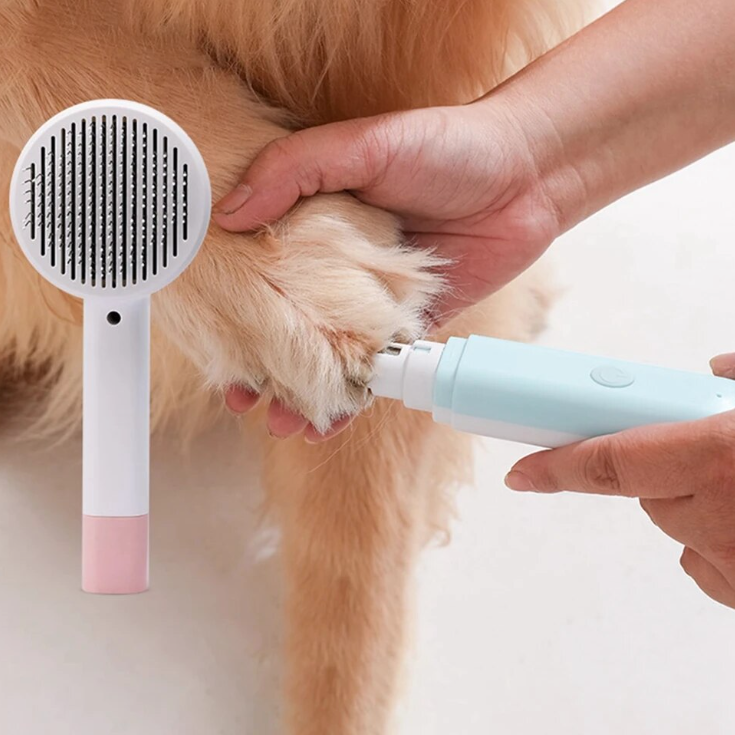 Multifunctional 2 in 1 Pet Comb + Nail Grinder