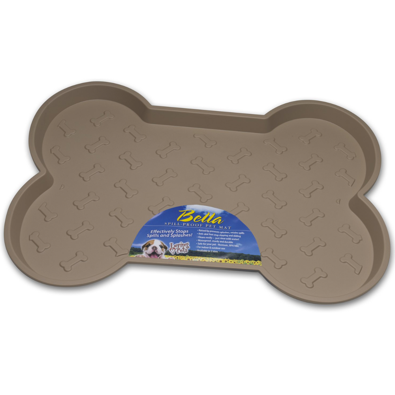 Spill-Proof Bone-Shaped Bowl Mat