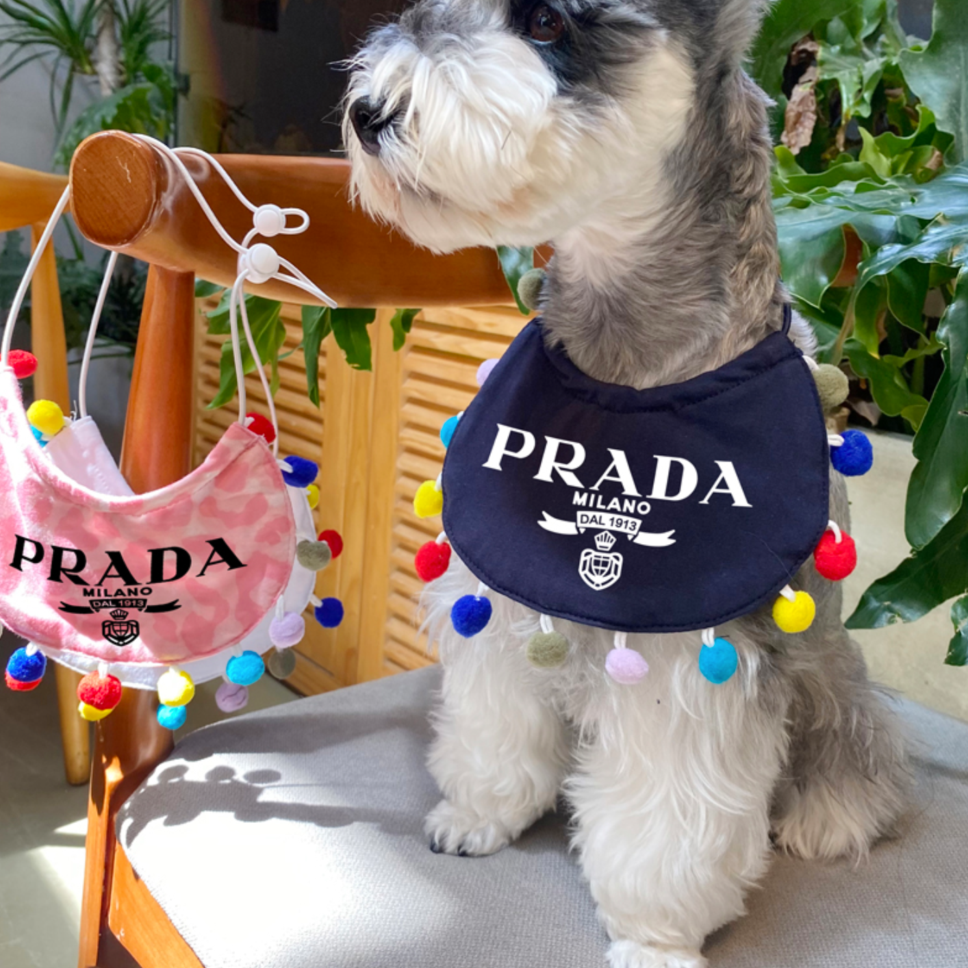 Prada Printed Bib