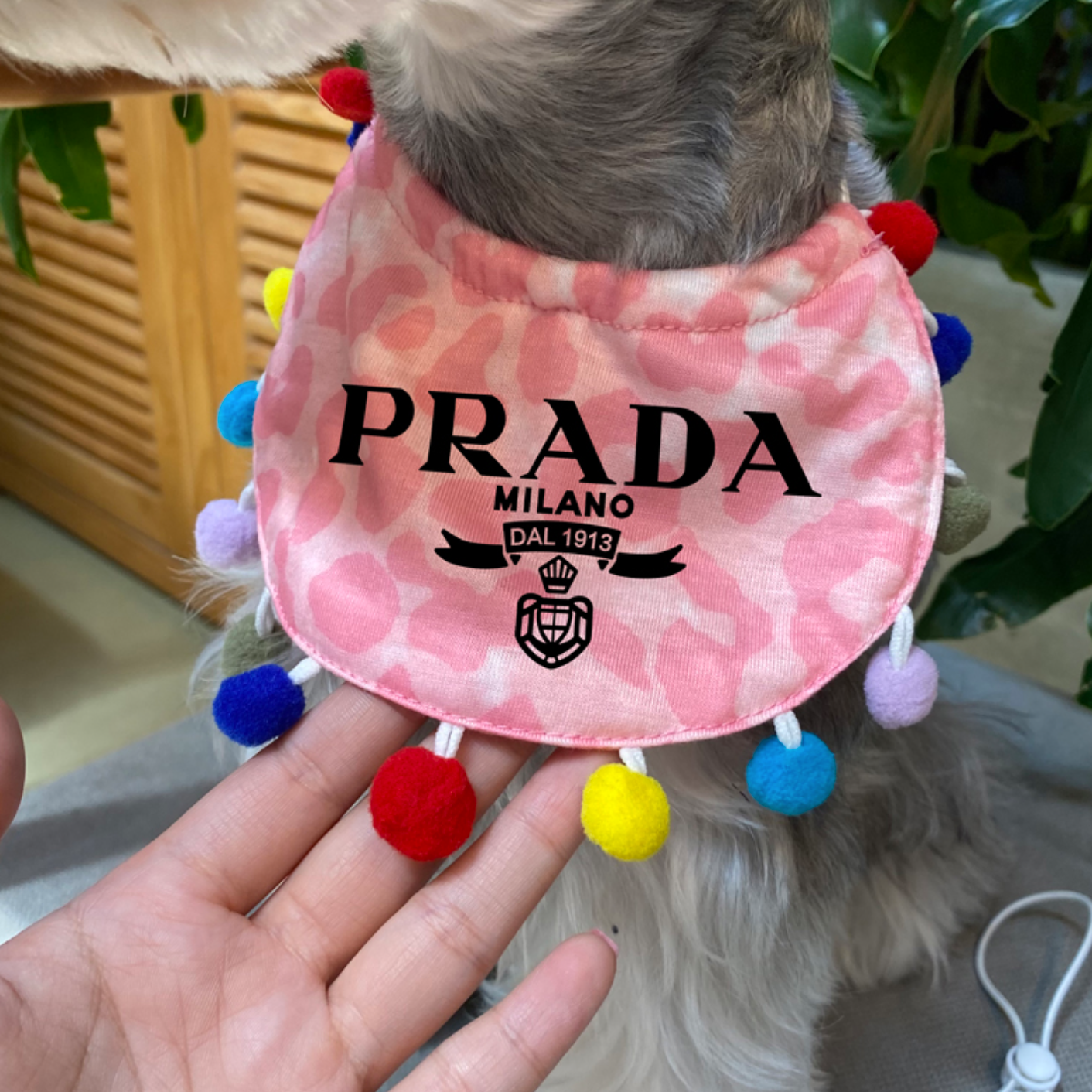 Prada Printed Bib