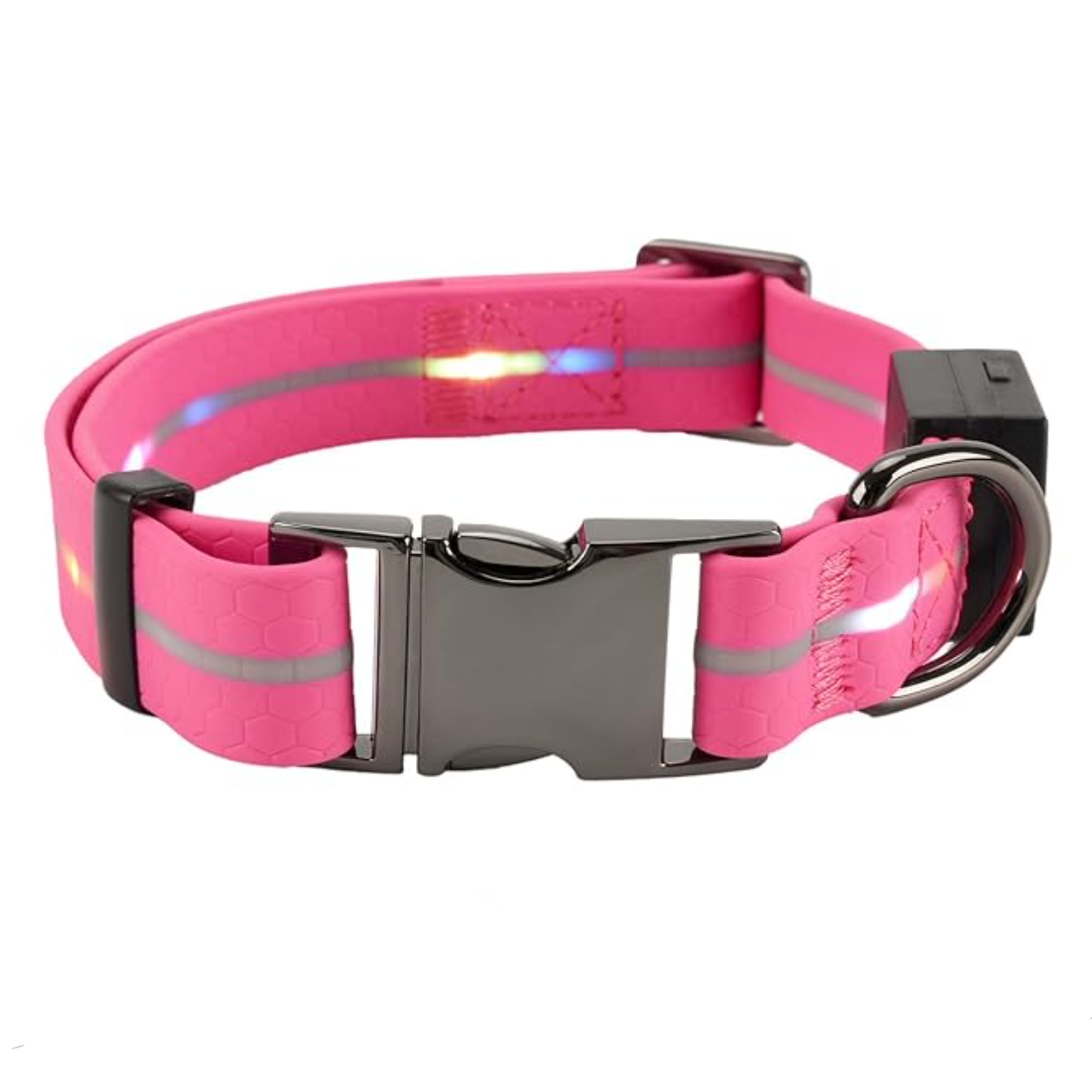 LED Light Collar & Leash Set (PVC Coated)