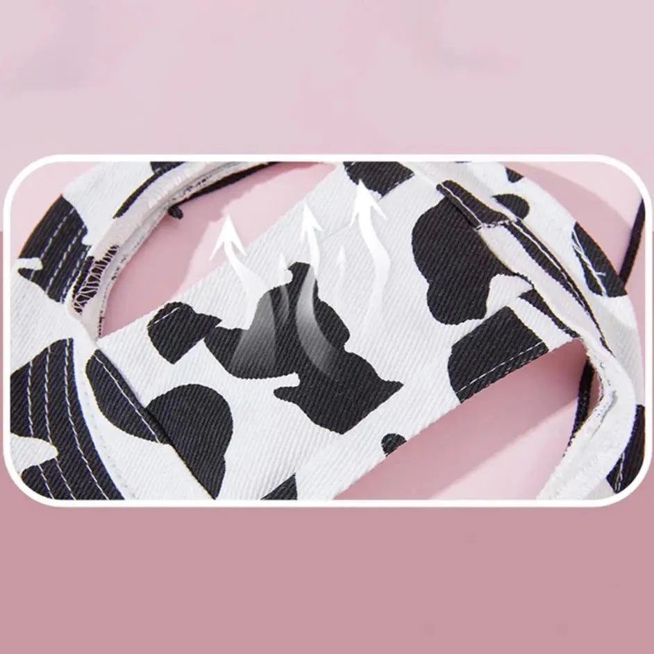 Cow Print Dog Hat