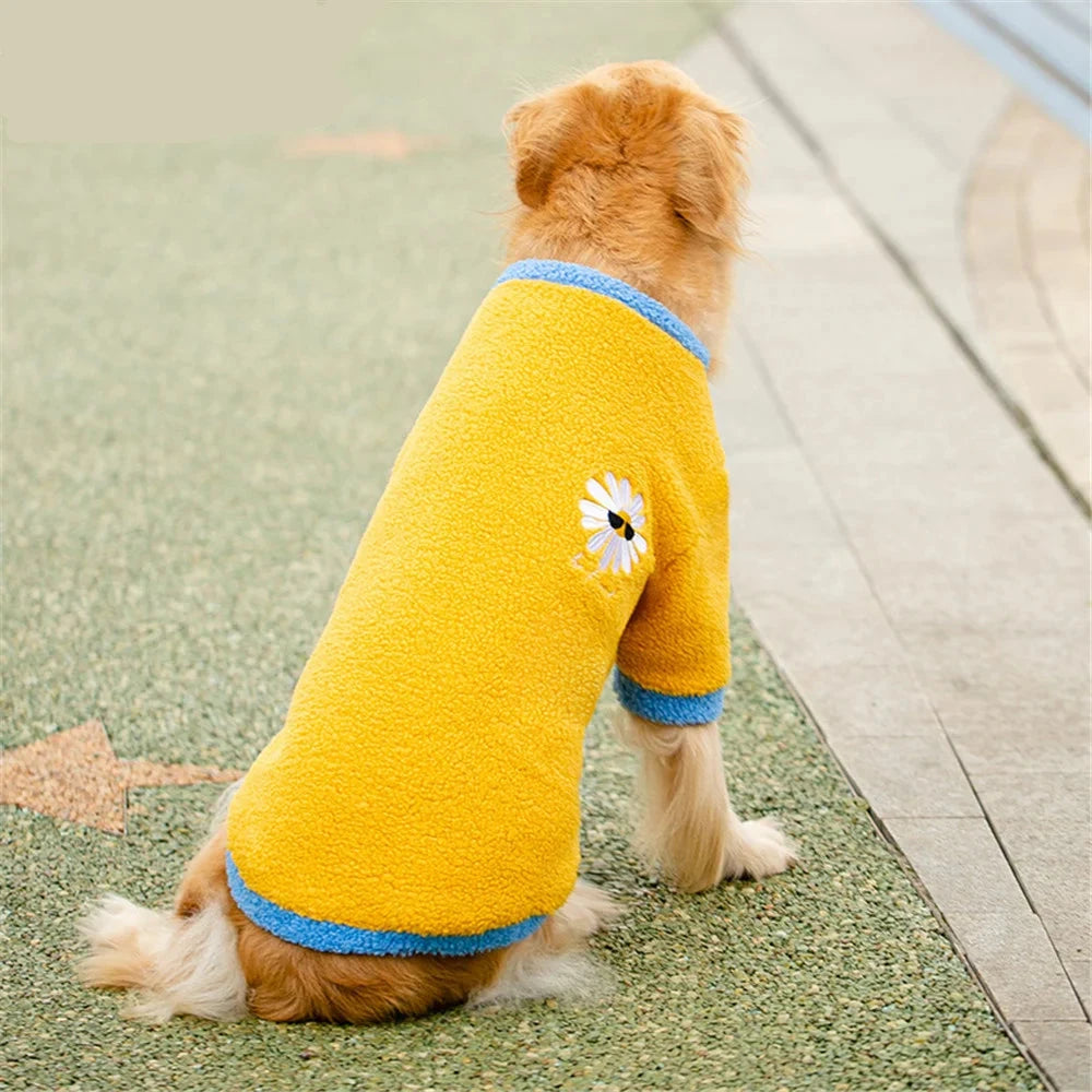 Yellow Polar Fleece Sweater (Large Breeds only)