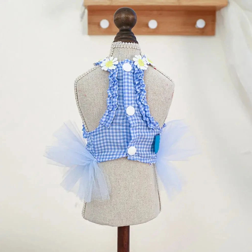 Bunny Ears Sleeveless Summer Dress – Adorable & Lightweight Pet Outfit