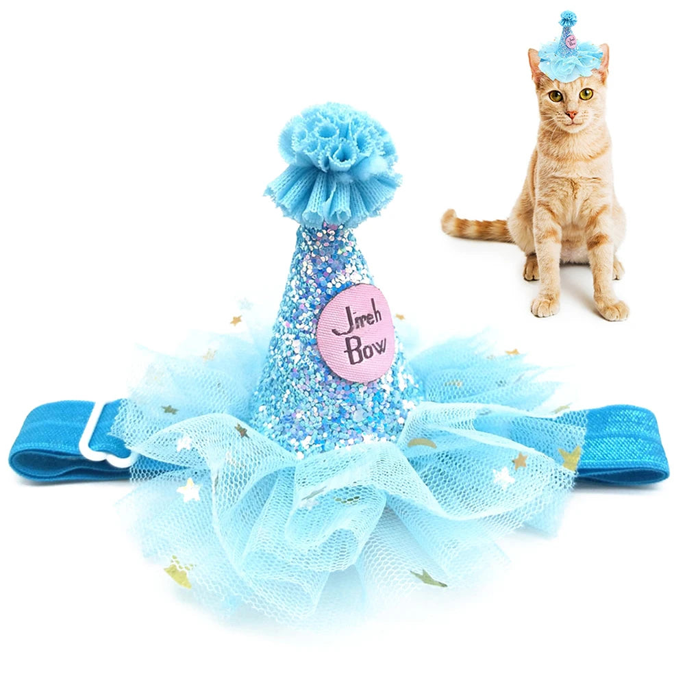 Pet Birthday Glitter Hat