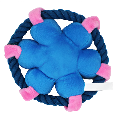 Flower Rope Squeaky Plush Toy