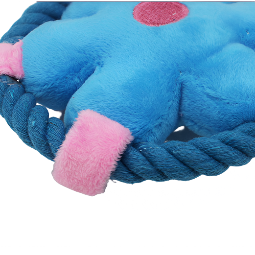Flower Rope Squeaky Plush Toy