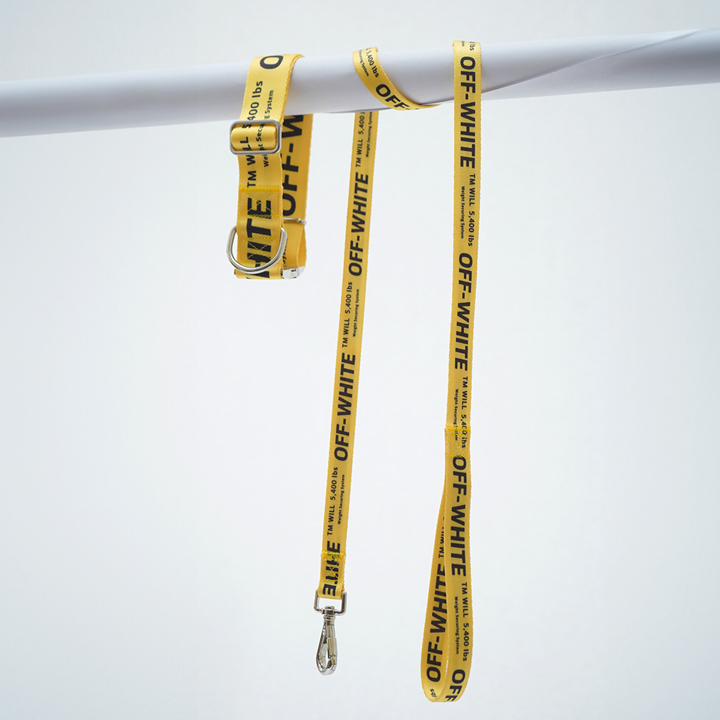 Yellow OFF-WHITE Collar & Leash Set