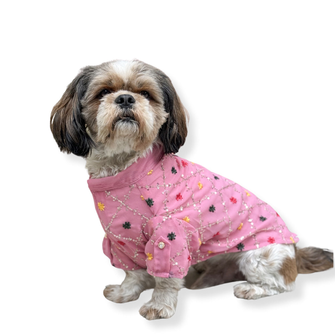 Dog Clothes| Festive Shirt Pink (New) | Sizes and Colours Available| Claws N Paws