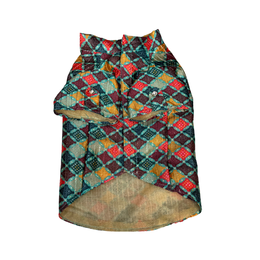 Dog Clothes| Silk Kurta: Multi | Sizes and Colours Available| Claws N Paws