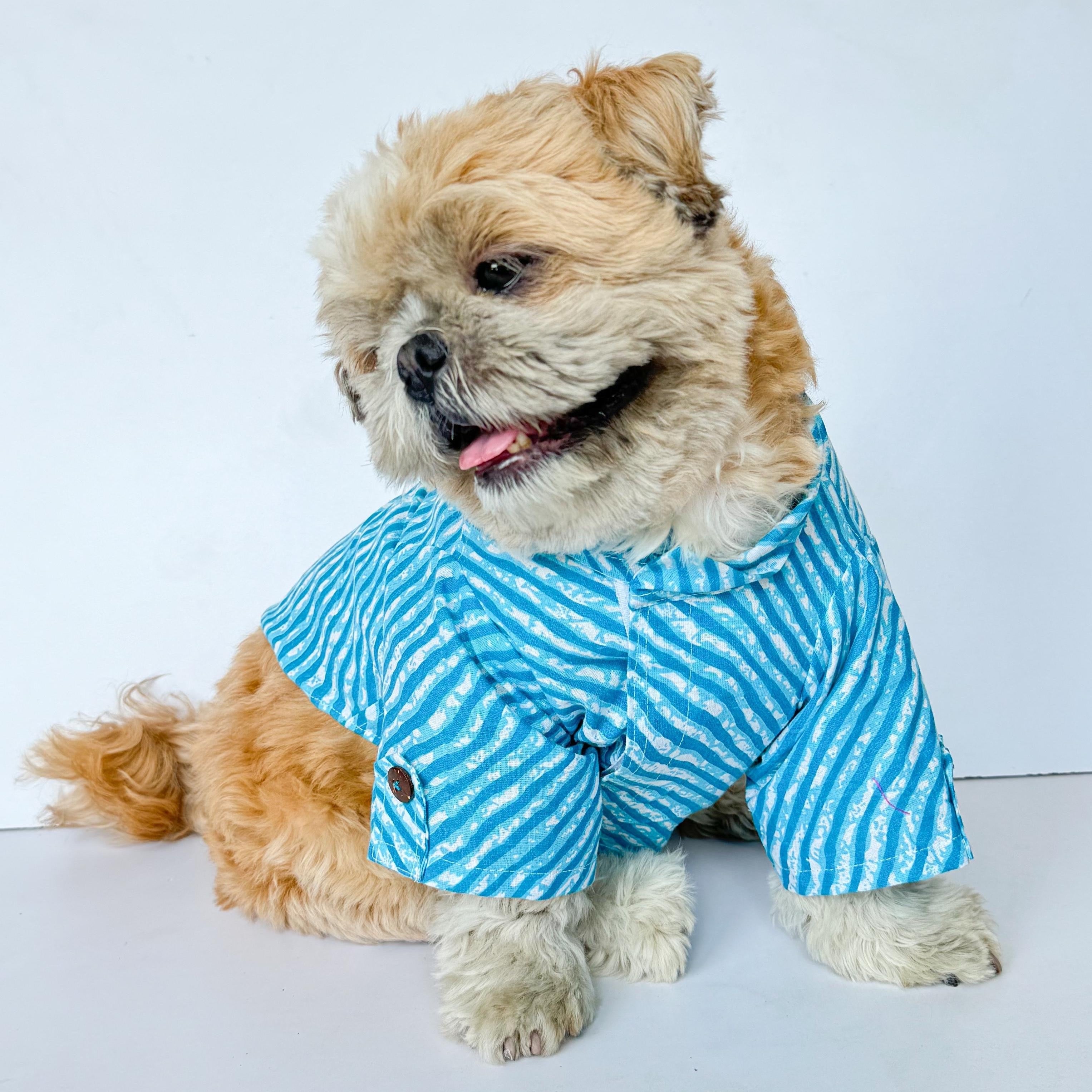 Dog Clothes| Lehriya Kurta: Blue | Sizes and Colours Available| Claws N Paws