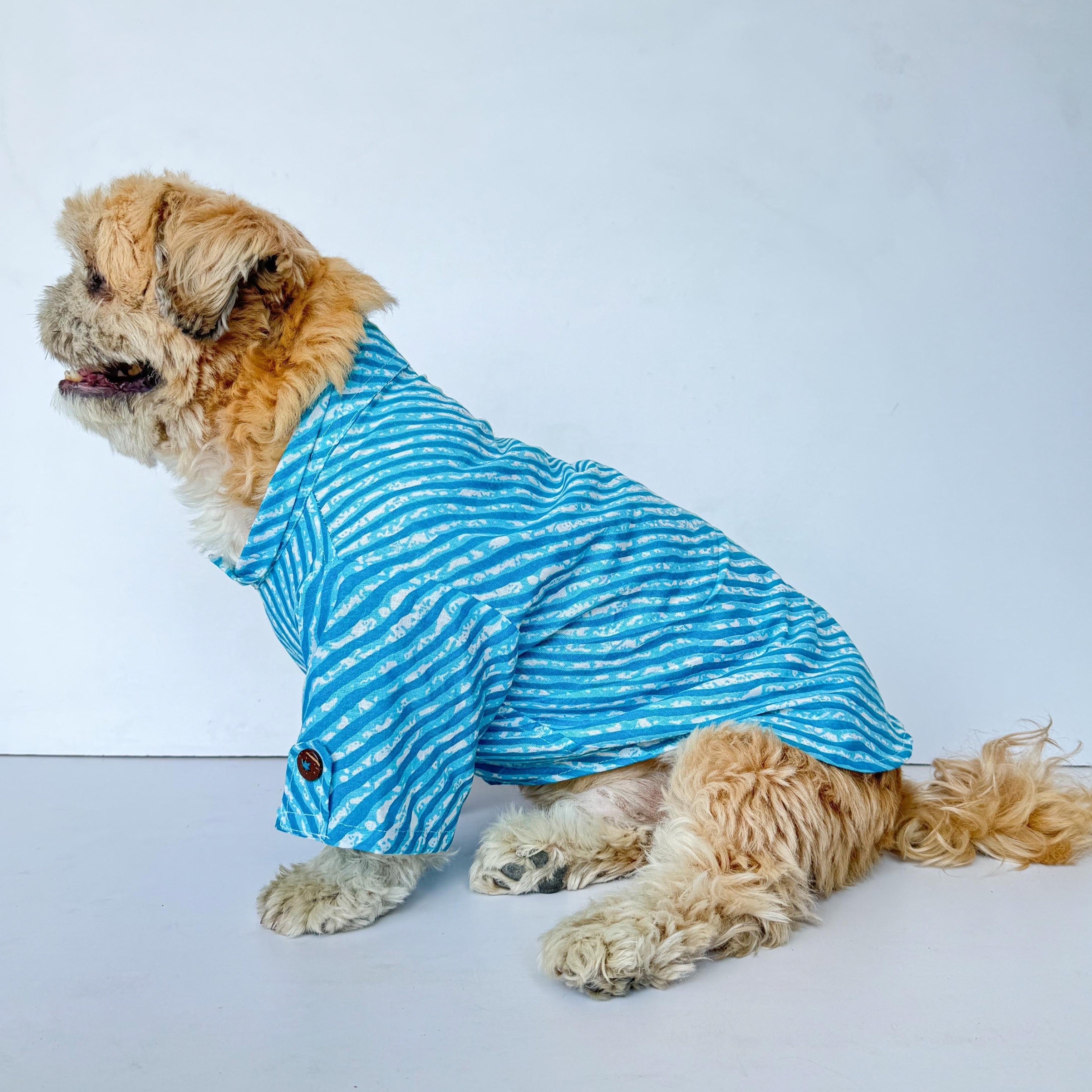 Dog Clothes| Lehriya Kurta: Blue | Sizes and Colours Available| Claws N Paws