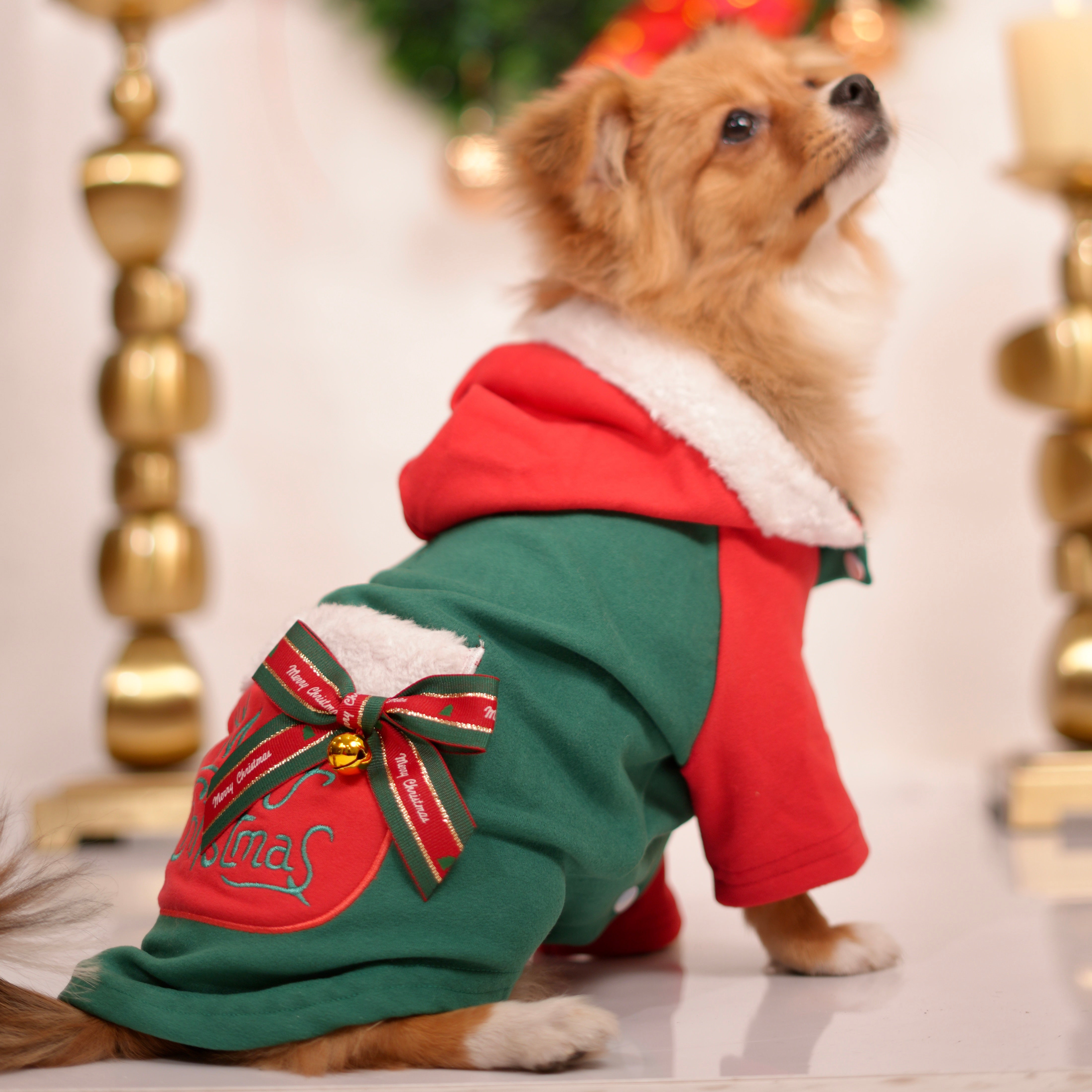 Christmas Bow Hooded Sweatshirt
