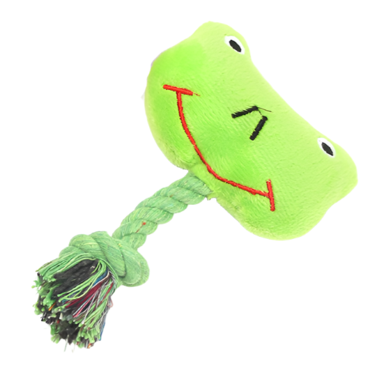 Animal Rope Squeaky Plush Toy