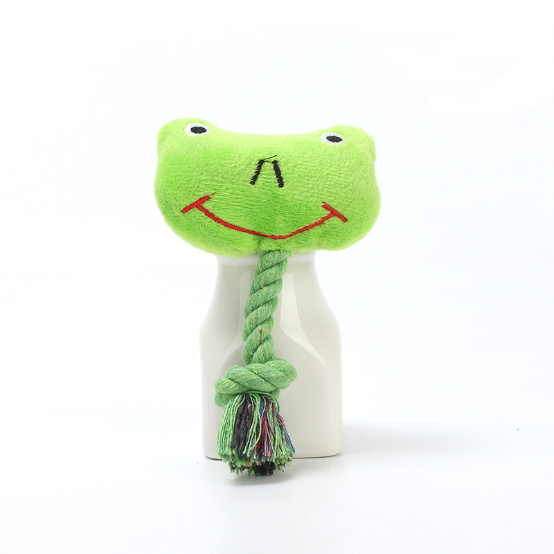 Animal Rope Squeaky Plush Toy