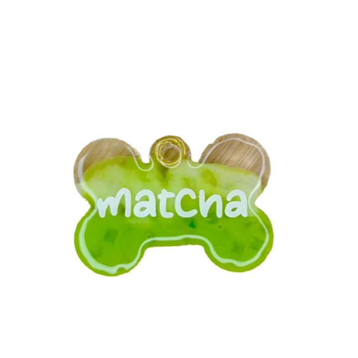 Customizable Bone-Shaped Resin Name Tag (Solid Colour)