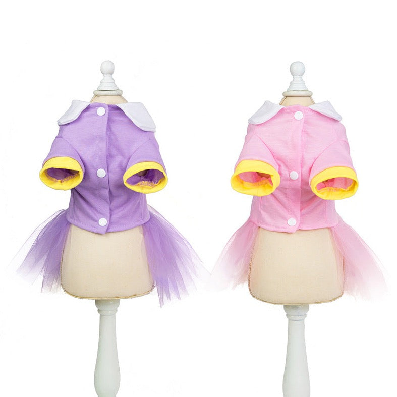 Casual Shirt Tutu Pet Dress - Elegant & Adorable Dog Clothes | Claws N Paws