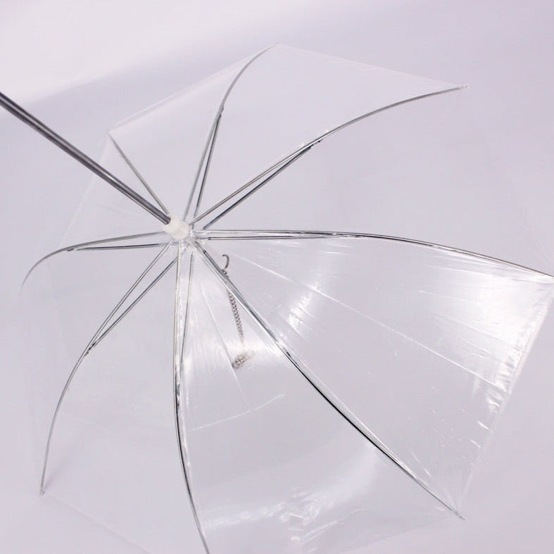 Transparent Portable Umbrella with Built in Pet Leash