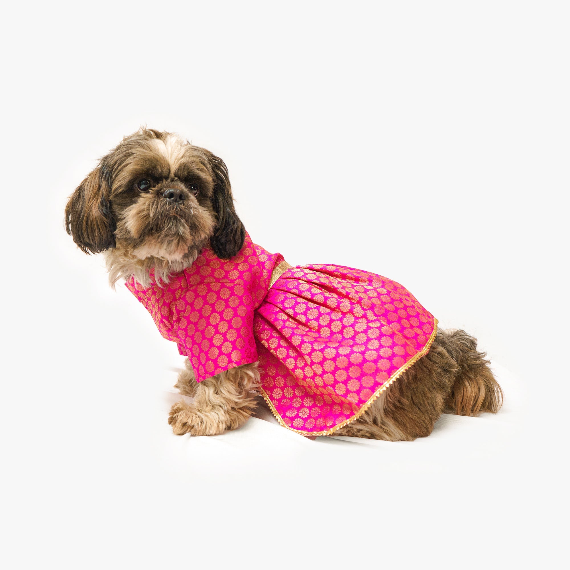 Dog Clothes| Occasion wear Dress Pink | Sizes and Colours Available| Claws N Paws