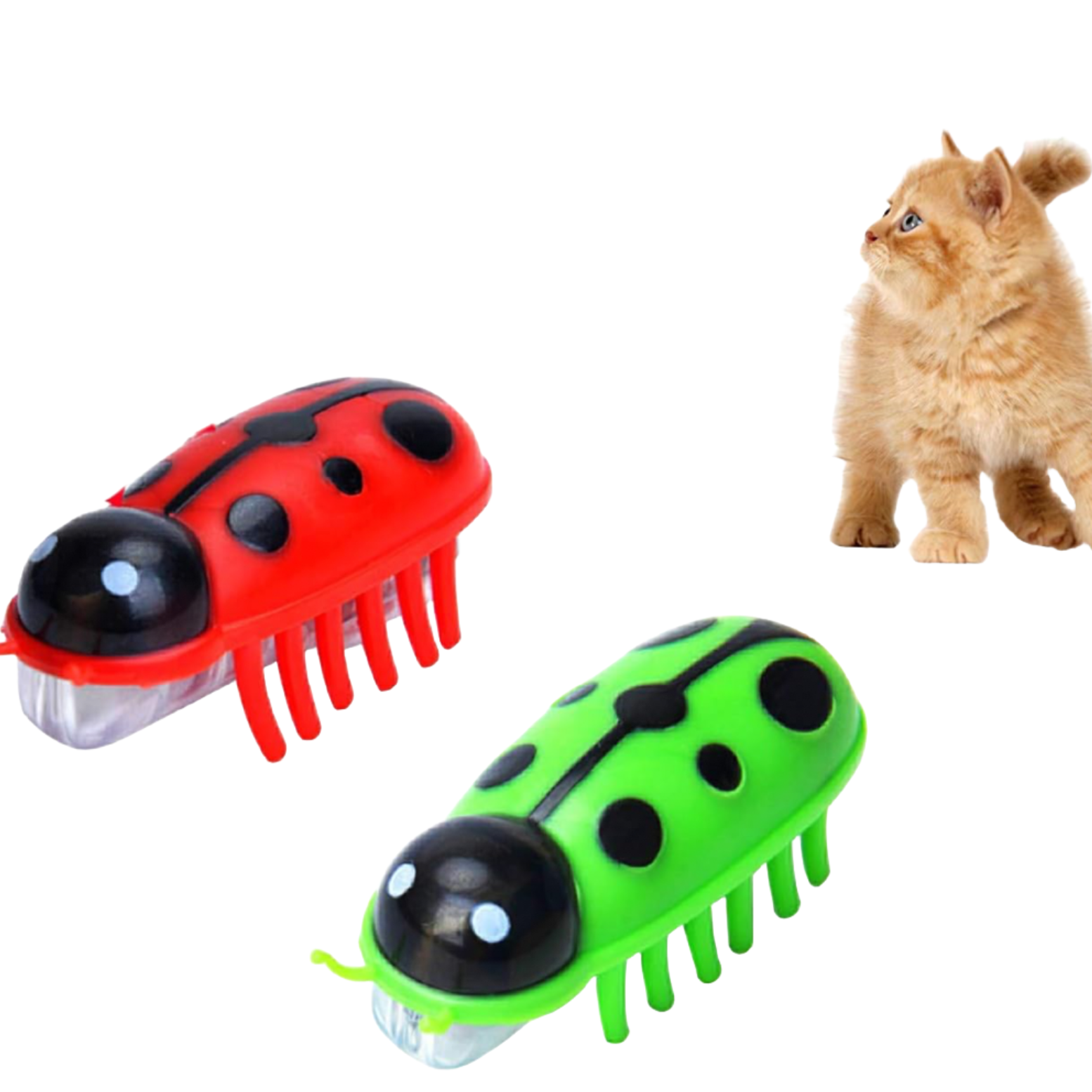 Vibrating Buz Duo - Red & Green Bugs